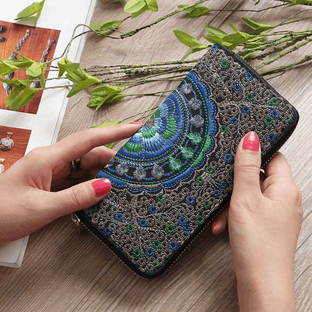 Ladies Black Long Wallet